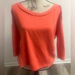 Y2k Coral Beaded Top!